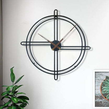 Laser-Engraved Metal Wall Clock engraving detail close-up | Casa Norex