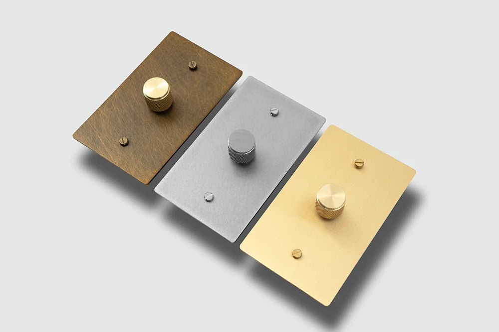 Rotary Knob Brass Dimmer Switch