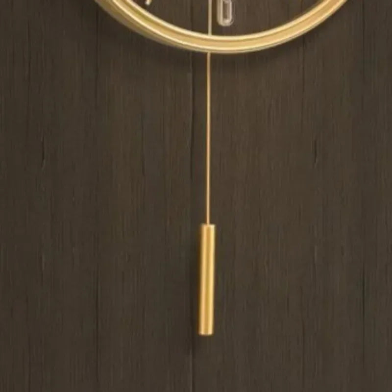 Mirror Alloy Wall Clock reflective finish in a living room — Casa Norex