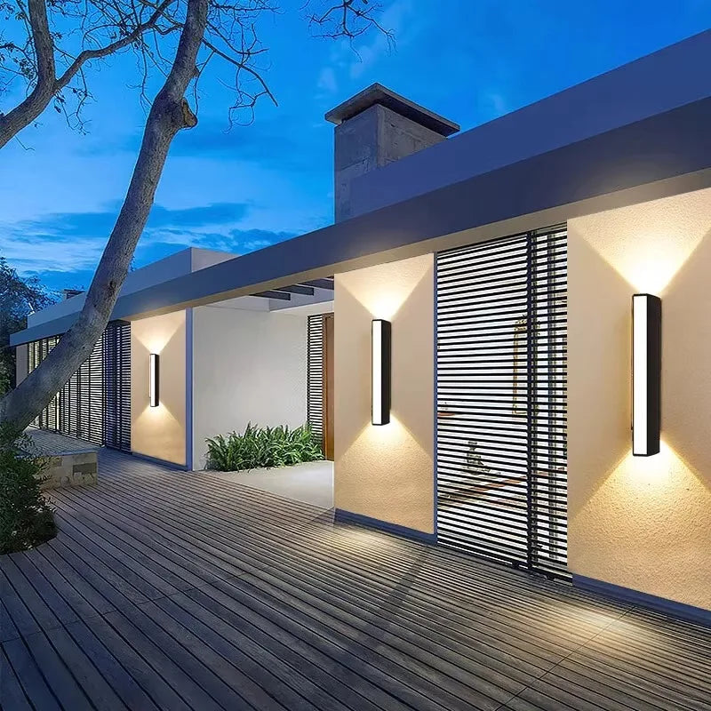 Porto aluminum wall light mount and profile detail — Casa Norex