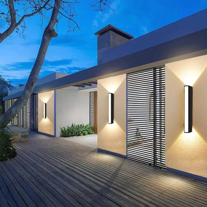 Porto aluminum wall light mount and profile detail — Casa Norex