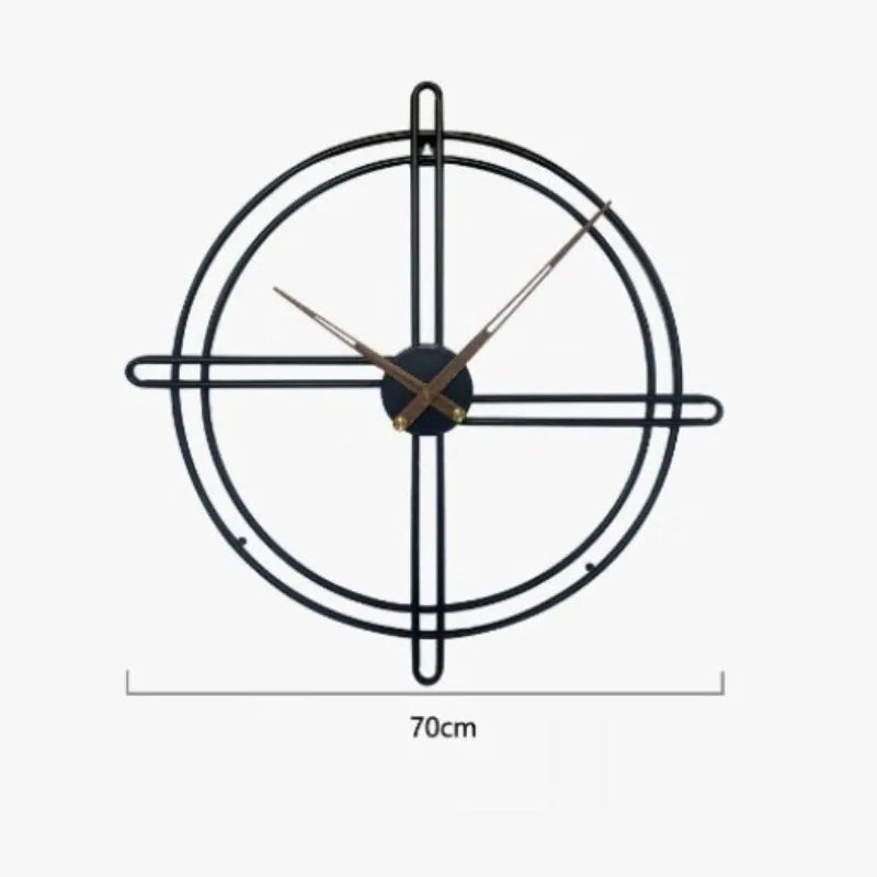 Laser-Engraved Metal Wall Clock Large size | Casa Norex