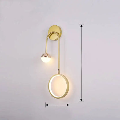 Round ball wall sconce, A-style ball shade, left-facing | Casa Norex