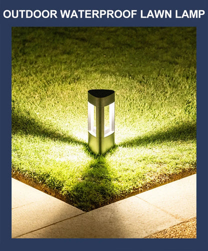 Black Aluminum Bollard Light 300mm ground insert