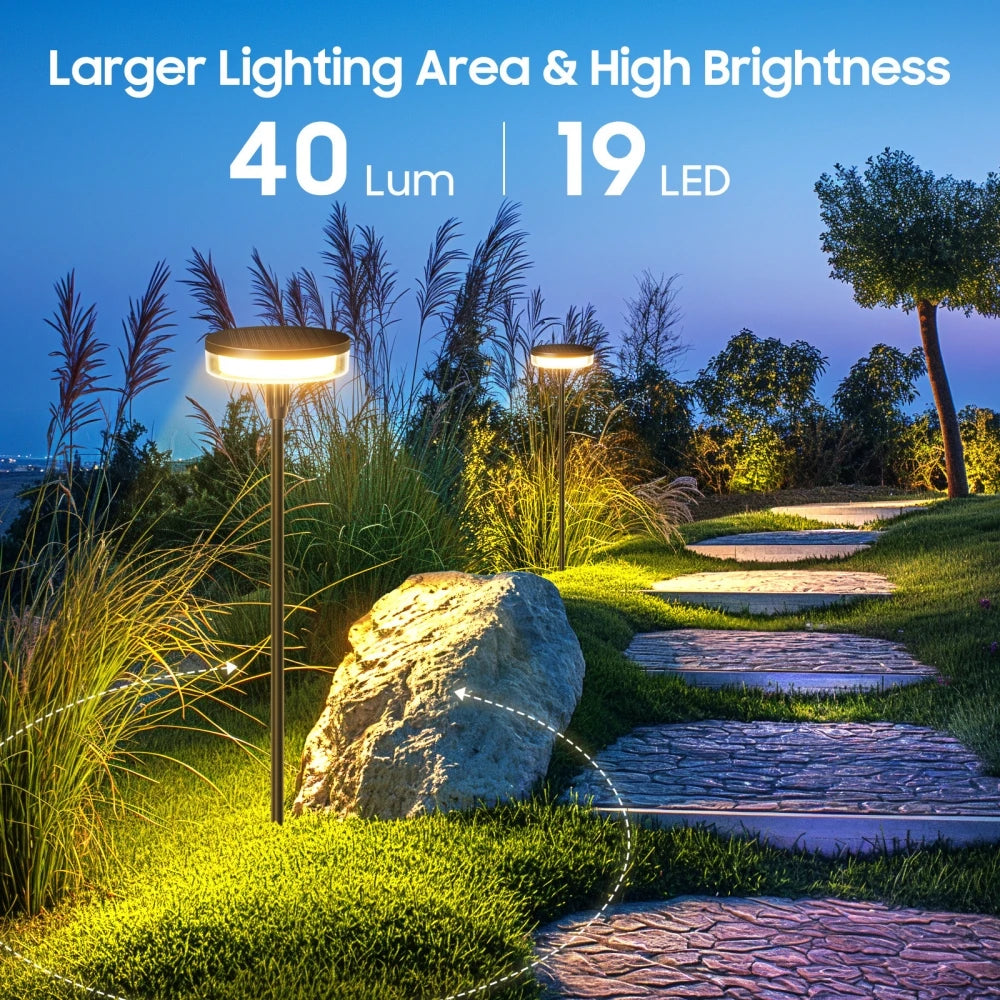 Solar swaying pathway light short height setting
