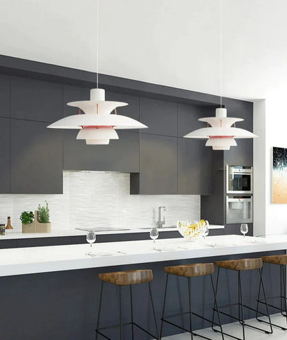 Colorful Layered Pendant Lights