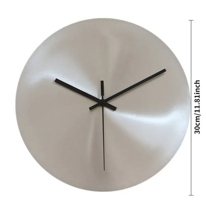 Ultra-Thin Metal Wall Clock 12 inch size detail | Casa Norex