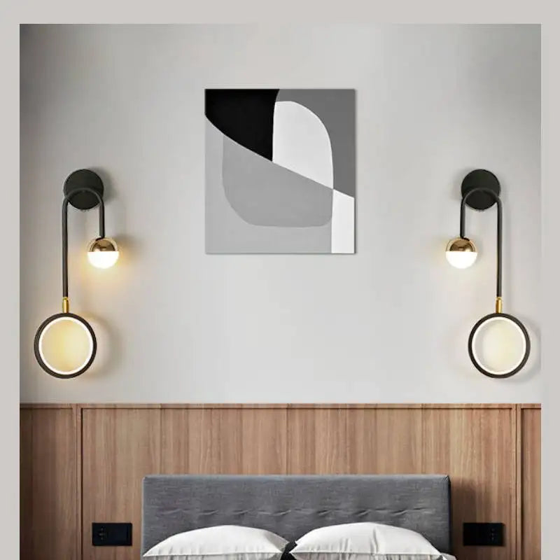 Wall mounting bracket detail on round ball wall sconce | Casa Norex