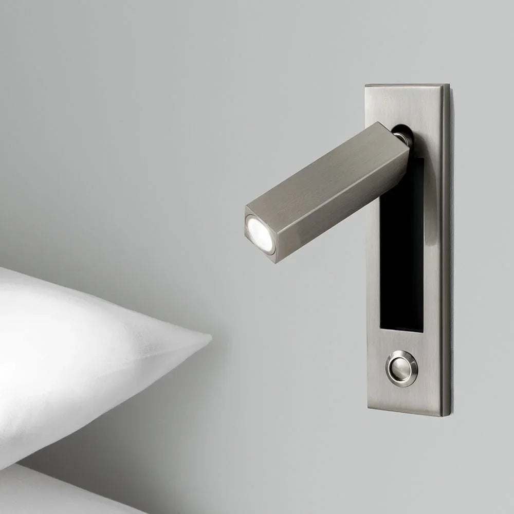 Cree LED wall light Black Brass finish detail — Casa Norex