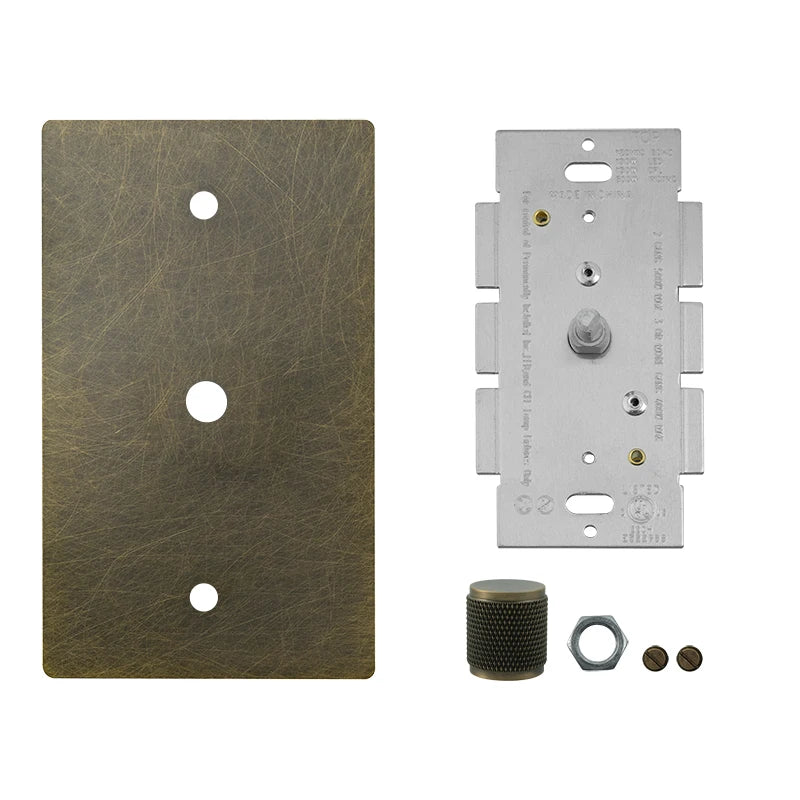 Rotary Knob Brass Dimmer Switch