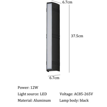 Aluminum outdoor wall light — baked aluminum finish, IP65 waterproof | Casa Norex