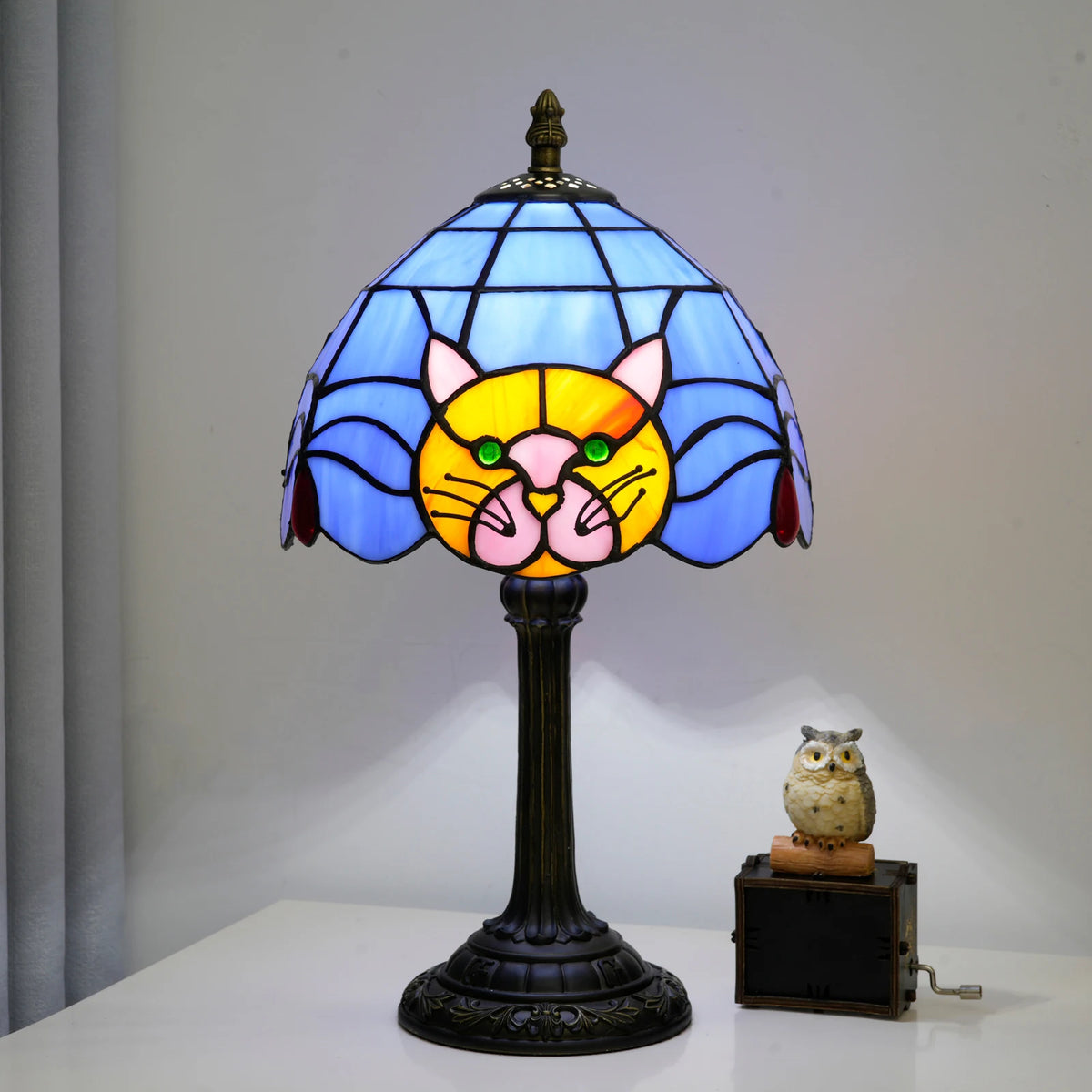 Cat table lamp — cute animal nightstand lamp with soft glow | Casa Norex