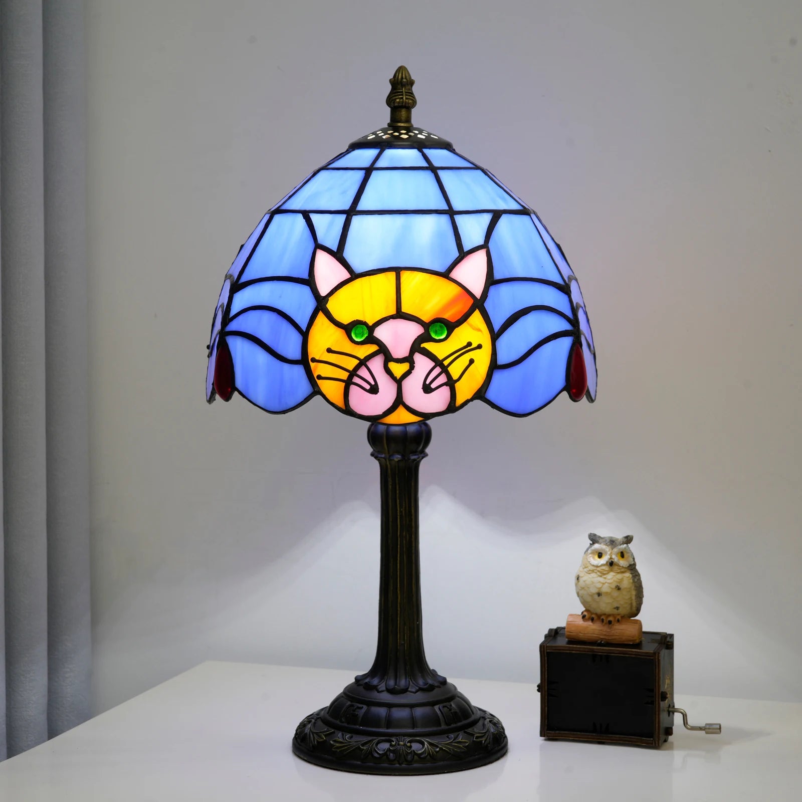 Cat table lamp — cute animal nightstand lamp with soft glow | Casa Norex