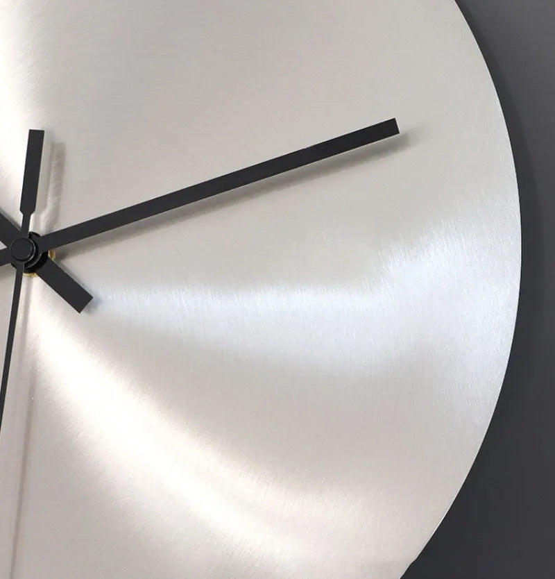 Ultra-Thin Metal Wall Clock hallway setting — Casa Norex