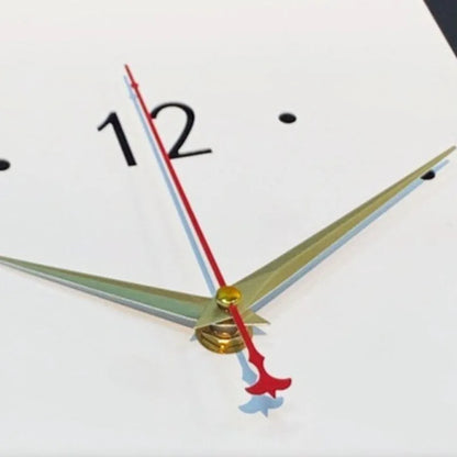 Voice-Activated Corner Wall Clock battery compartment detail — Casa Norex