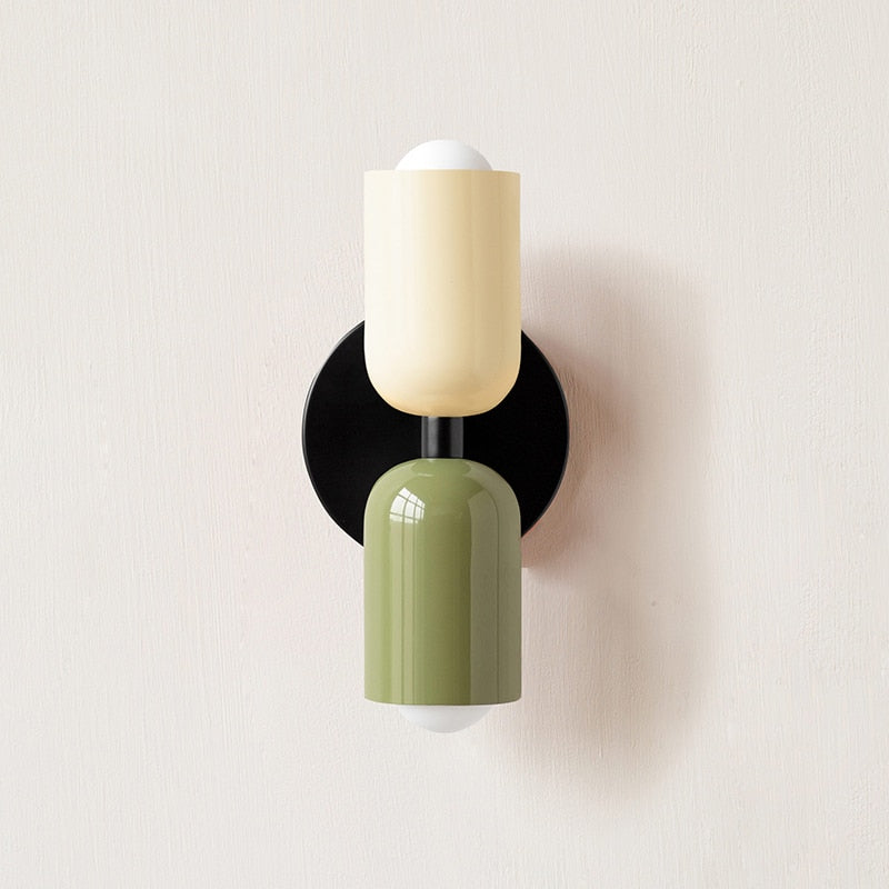 Dual-bulb wall sconce bathroom vanity accent — black matte finish | Casa Norex