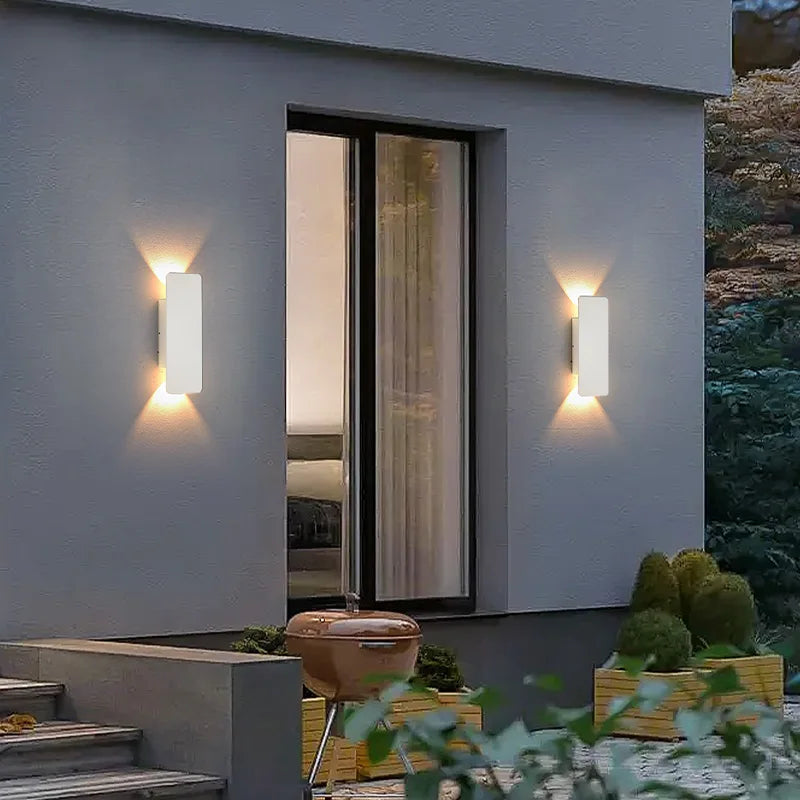 Nordic wall sconce white finish mounted on wall — Casa Norex