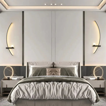 LED wall sconce 55cm and 105cm size options — gold finish | Casa Norex