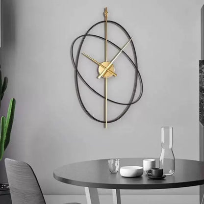 Illuminated Wall Clock lit at night in a bedroom — Casa Norex