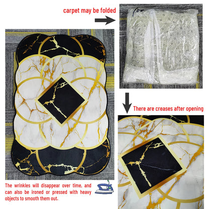 Short-velvet Persian retro rug in living room setting — Casa Norex