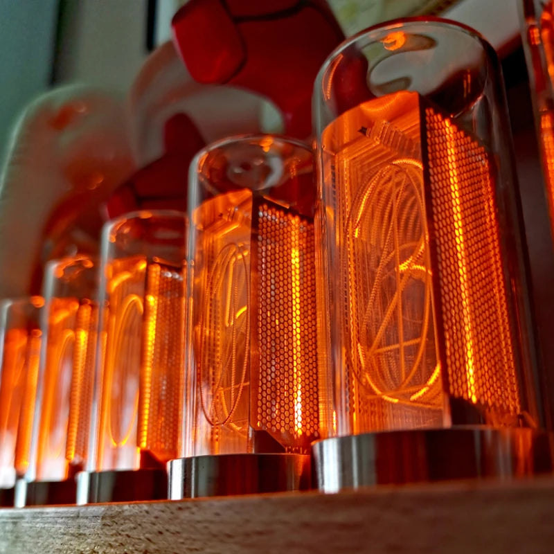 LED Vacuum-Tube Desk Clock