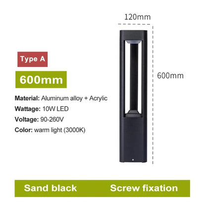 Bollard light glowing in Warm White (3000K) | Casa Norex