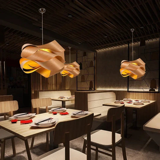 Kaya Wood Pendant Light
