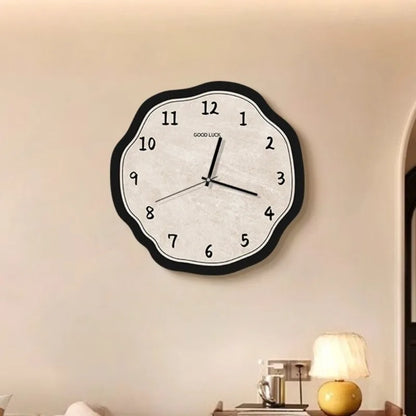 Wavy Edge Wall Clock scale reference on a wall — Casa Norex