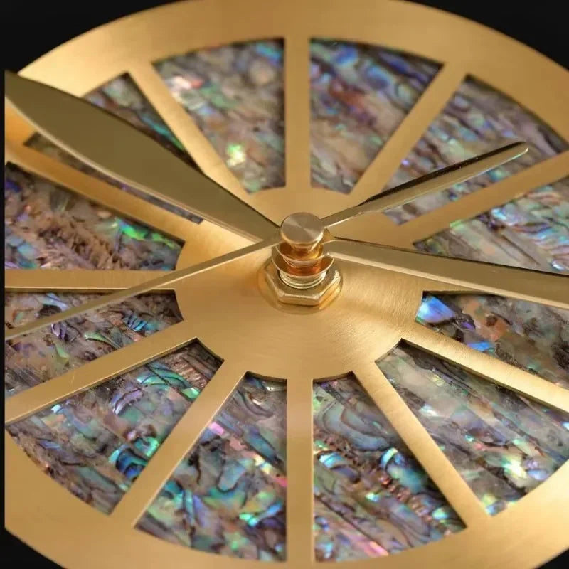 Mirror Alloy Wall Clock metal dial close-up | Casa Norex