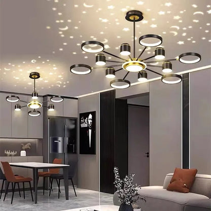Aurora chandelier 3-color adjustable light effect — Casa Norex