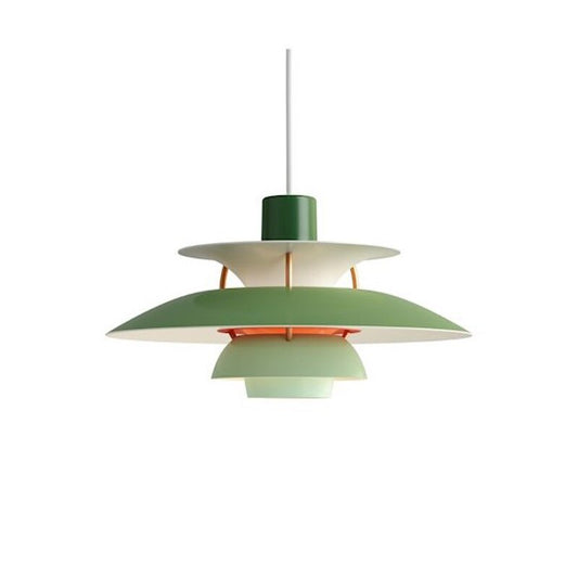 Colorful layered pendant in kitchen island - bold matte finish - Casa Norex