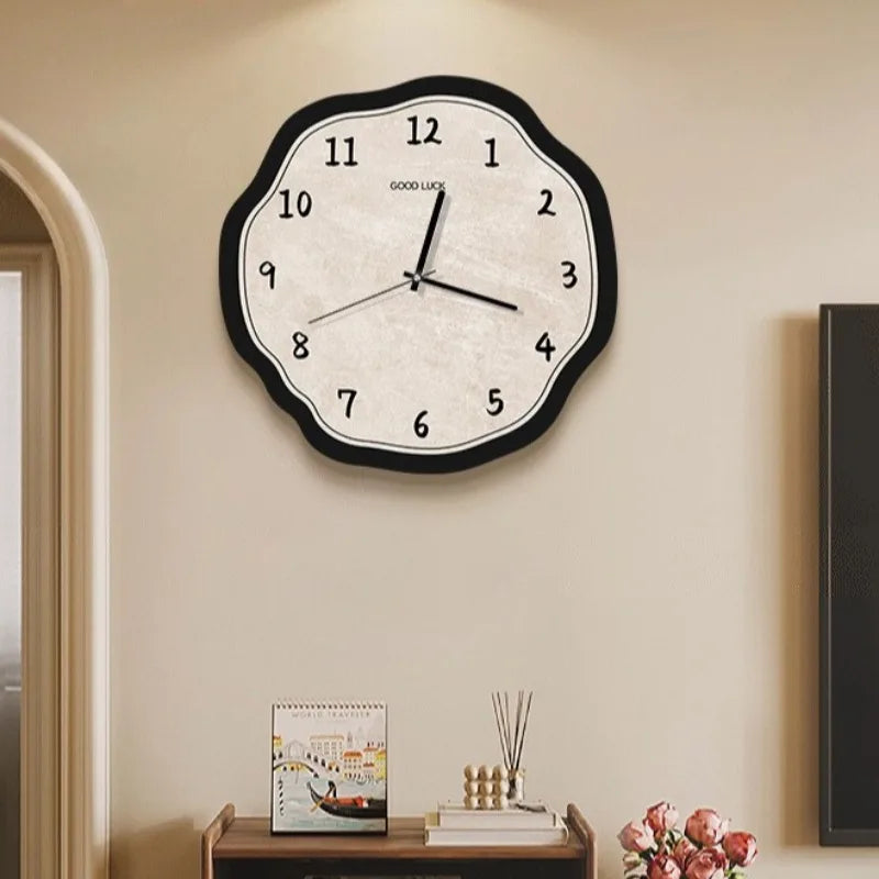 Wavy Edge Wall Clock silent sweep movement detail | Casa Norex