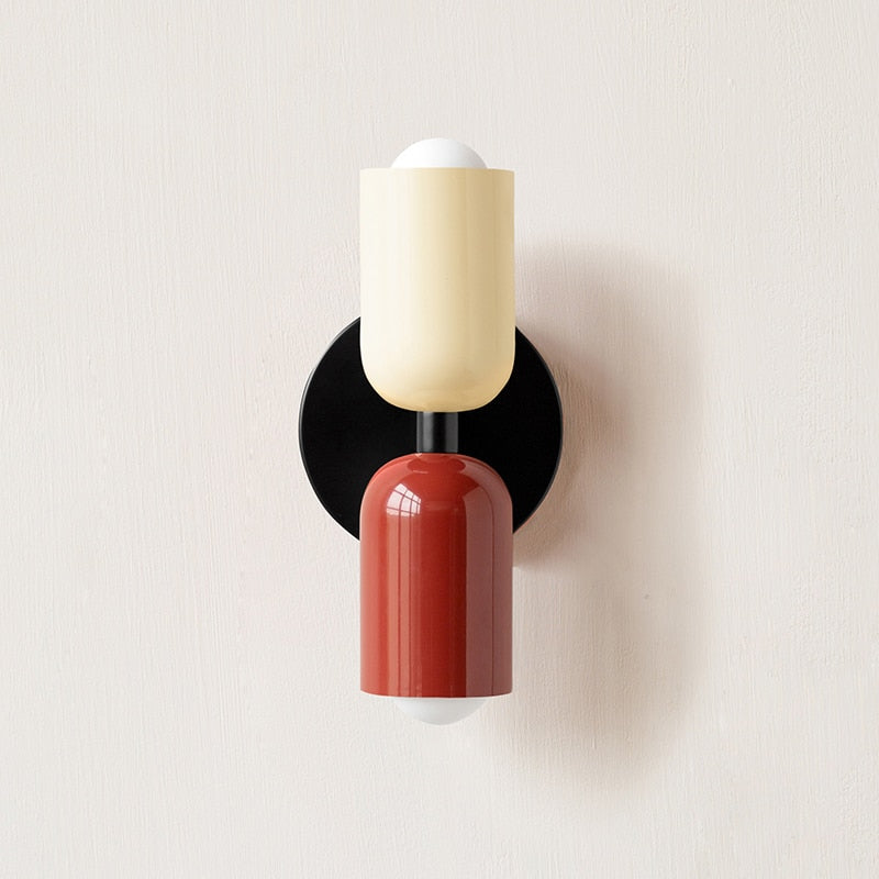 Close-up of green matte finish on dual-bulb wall sconce | Casa Norex