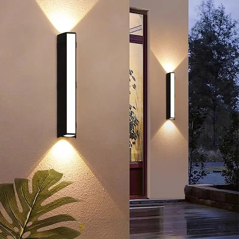 Outdoor wall light 37.5cm size — cool white LED line | Casa Norex