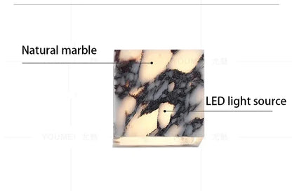 Marble wall sconce soft even light wash on wall | Casa Norex