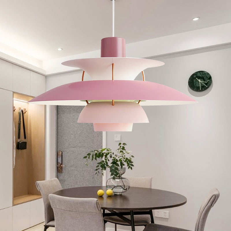 Colorful Layered Pendant Lights