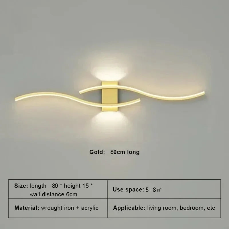 Close-up of slim LED strip profile on Linea wall sconce | Casa Norex