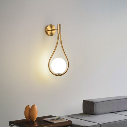 Nordic Frosted Glass Globe Wall Sconce
