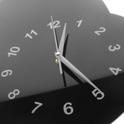 Black Cat Pendulum Wall Clock scale reference on a wall — Casa Norex