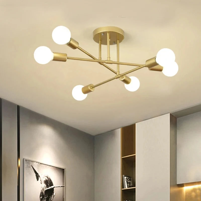 Nordic pendant light — minimalist Scandinavian silhouette in black and gold | Casa Norex