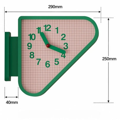 Triangular Corner Wall Clock style variant 7 | Casa Norex
