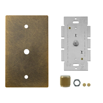 Rotary Knob Brass Dimmer Switch