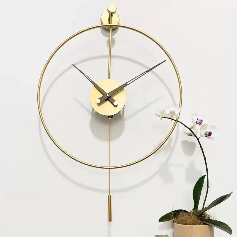 Scandinavian Metal Wall Clock metal dial close-up | Casa Norex