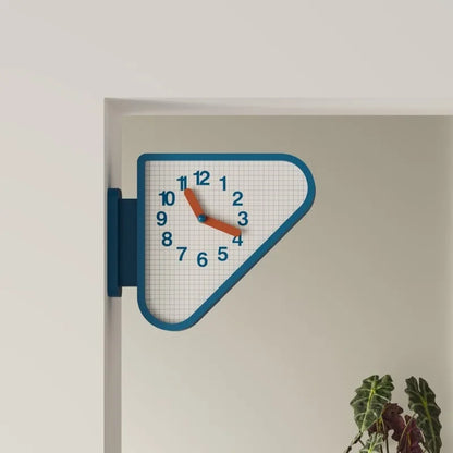 Triangular Corner Wall Clock silent quartz movement — Casa Norex