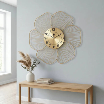 Metal Flower Wall Clock detail view 8 — Casa Norex