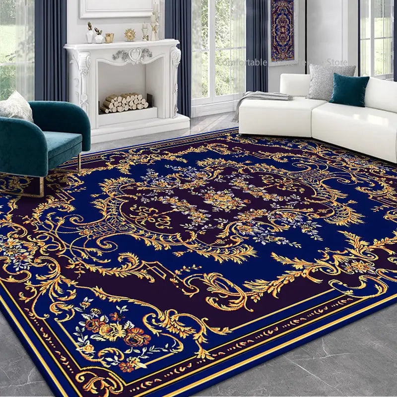 Adrina 3D-printed Persian-motif rug — fluff-free polyester | Casa Norex