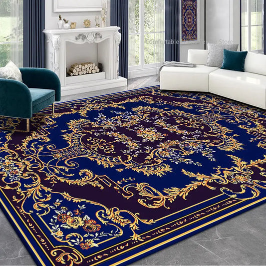 Adrina 3D-printed Persian-motif rug — fluff-free polyester | Casa Norex
