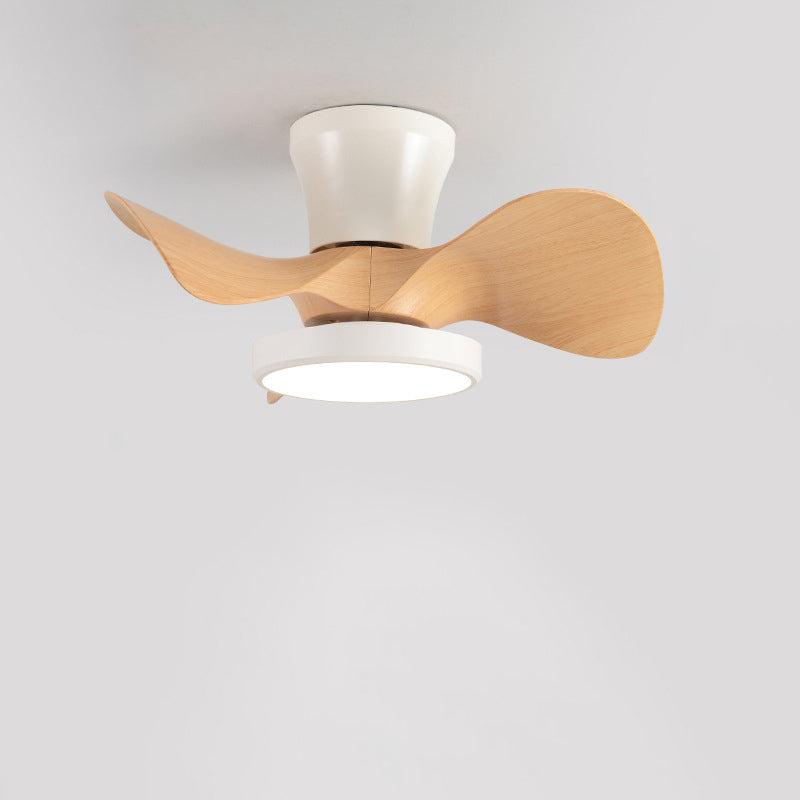 Ceiling fan light in living room setting — semi-flush mount, no bulb replacement | Casa Norex
