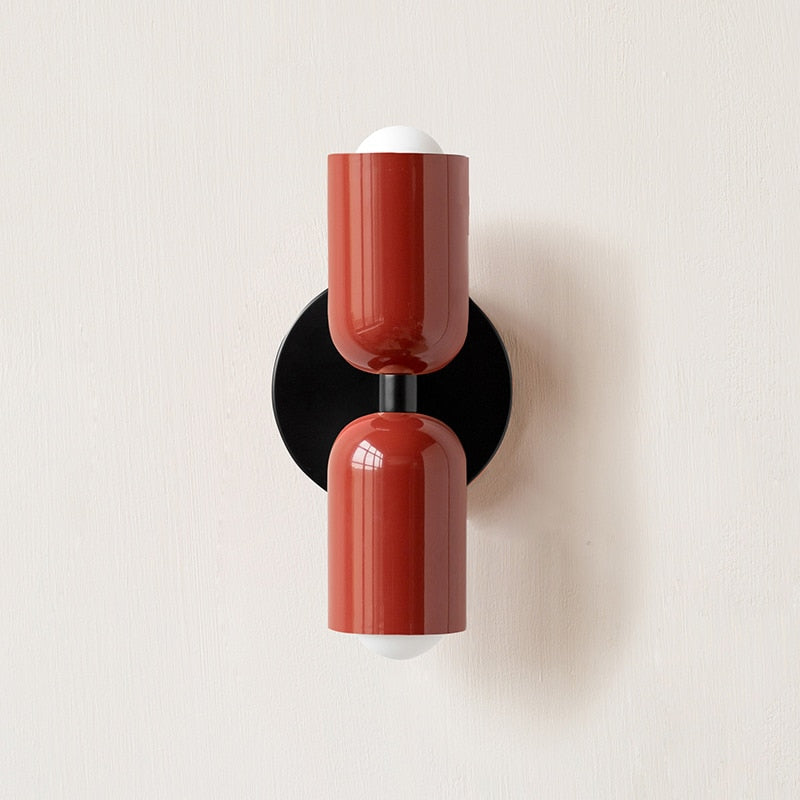 Dual-bulb wall sconce hallway accent lighting in matte finish — Casa Norex