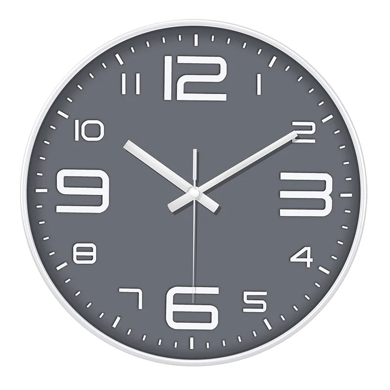 Punch-Free Dome Wall Clock — 12 inch curved glass face | Casa Norex